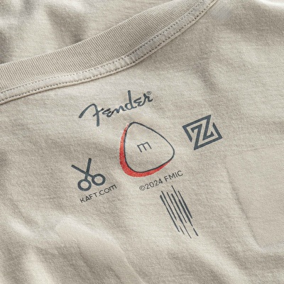 KAFT X FENDER X ZUHAL Vintage Room - Bone - Tasarım T-Shirt - Unisex